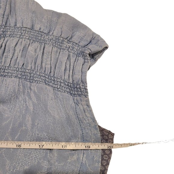 Maeve Chambray Linen Blend Mini Dress Women's Size XS - Picture 9 of 10